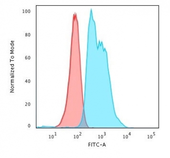 Flow testing of PFA-fixed Jurkat cells with ZAP70 antib